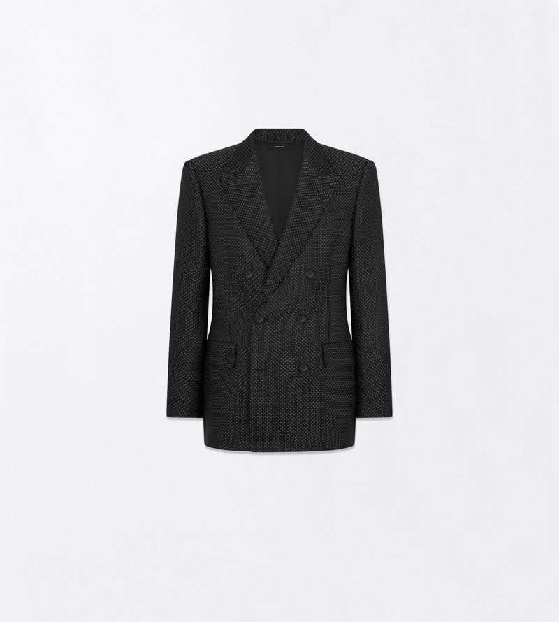 DOTTED LOZENGE JACQUARD JACKET 1