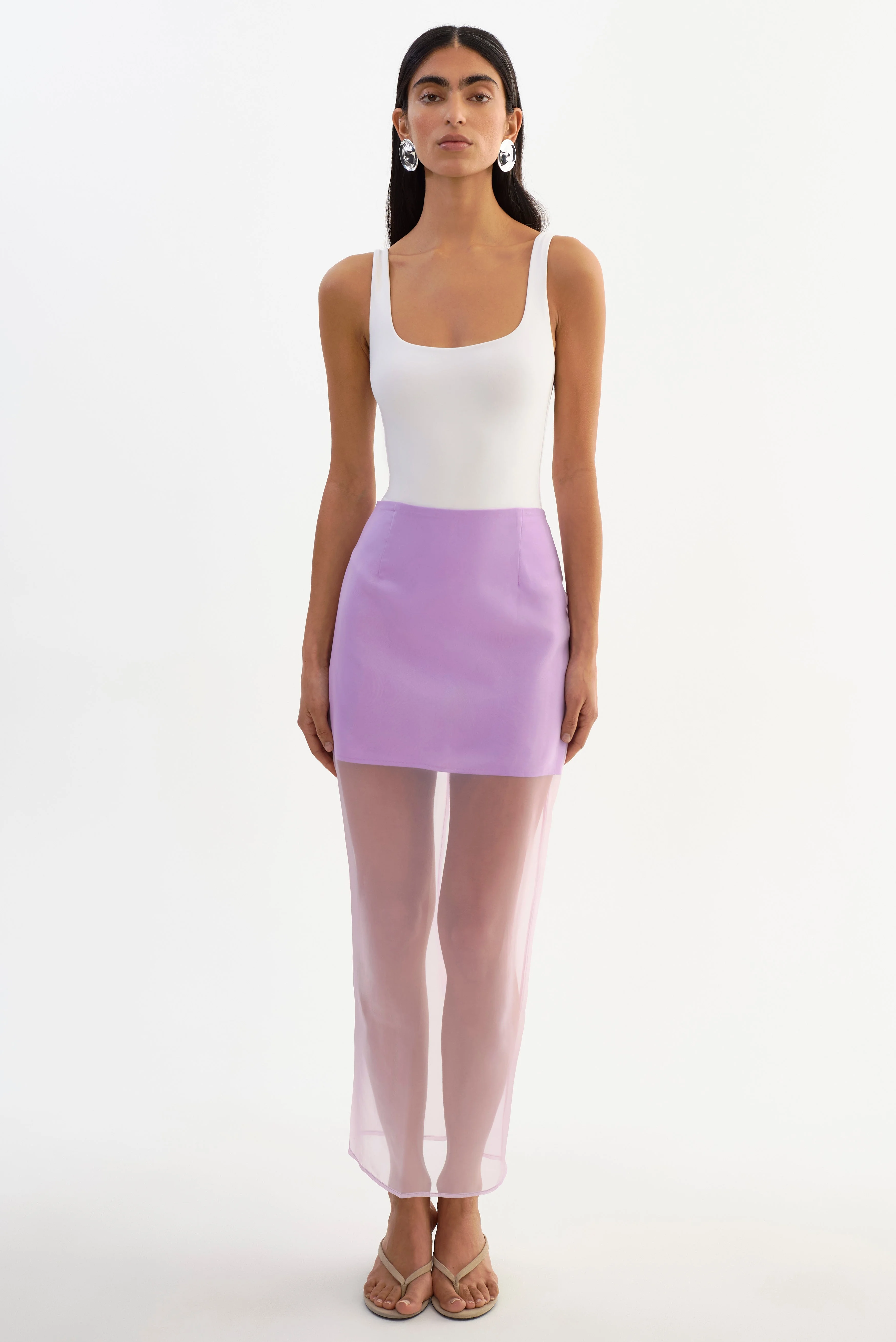 FARLEY | Sheer Organza Skirt - 1