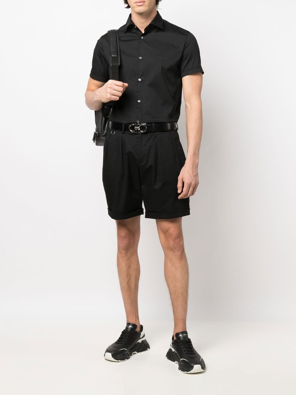 short-sleeved poplin shirt - 2