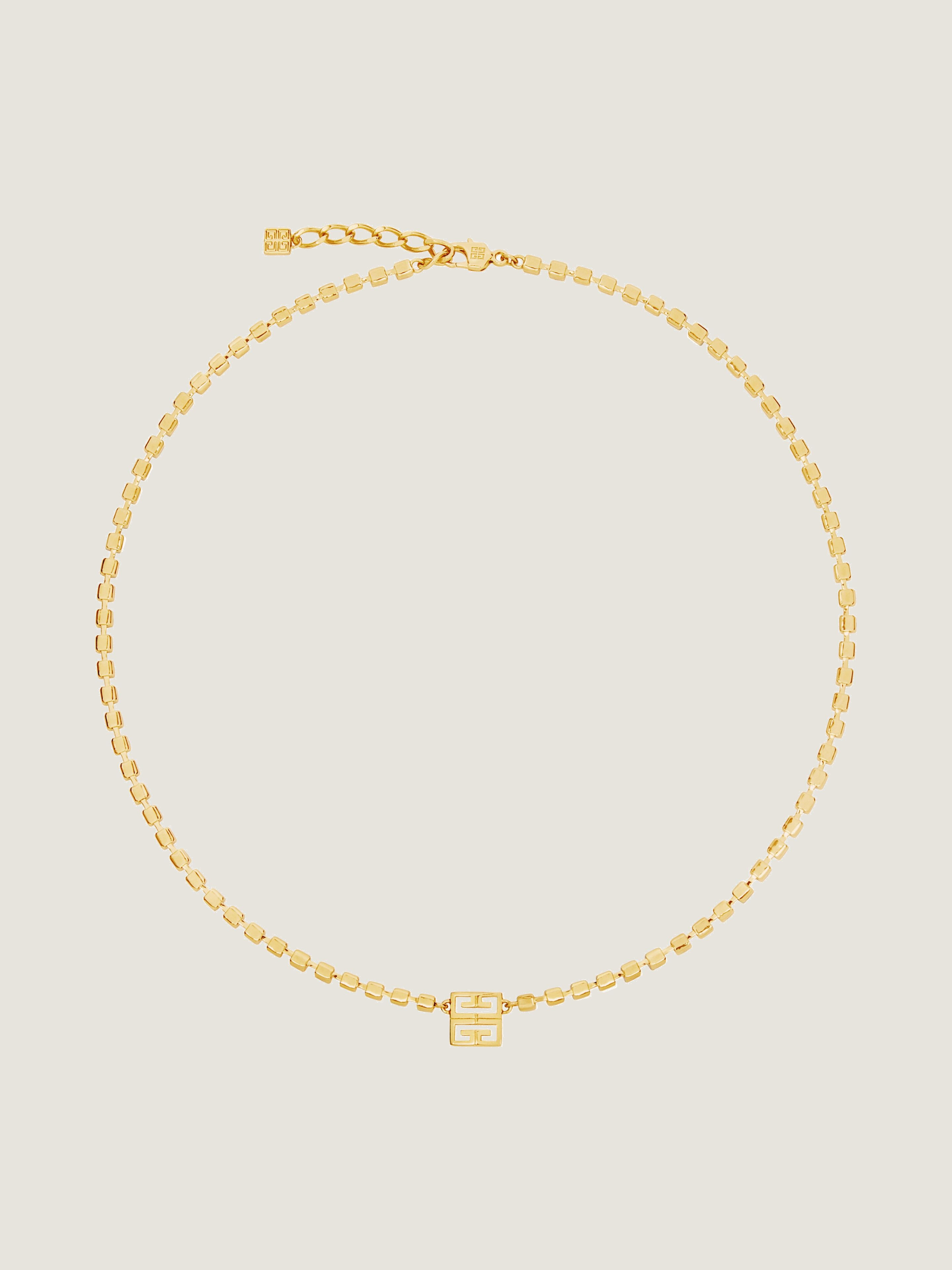 4G NECKLACE IN METAL WITH CRYSTALS - 2