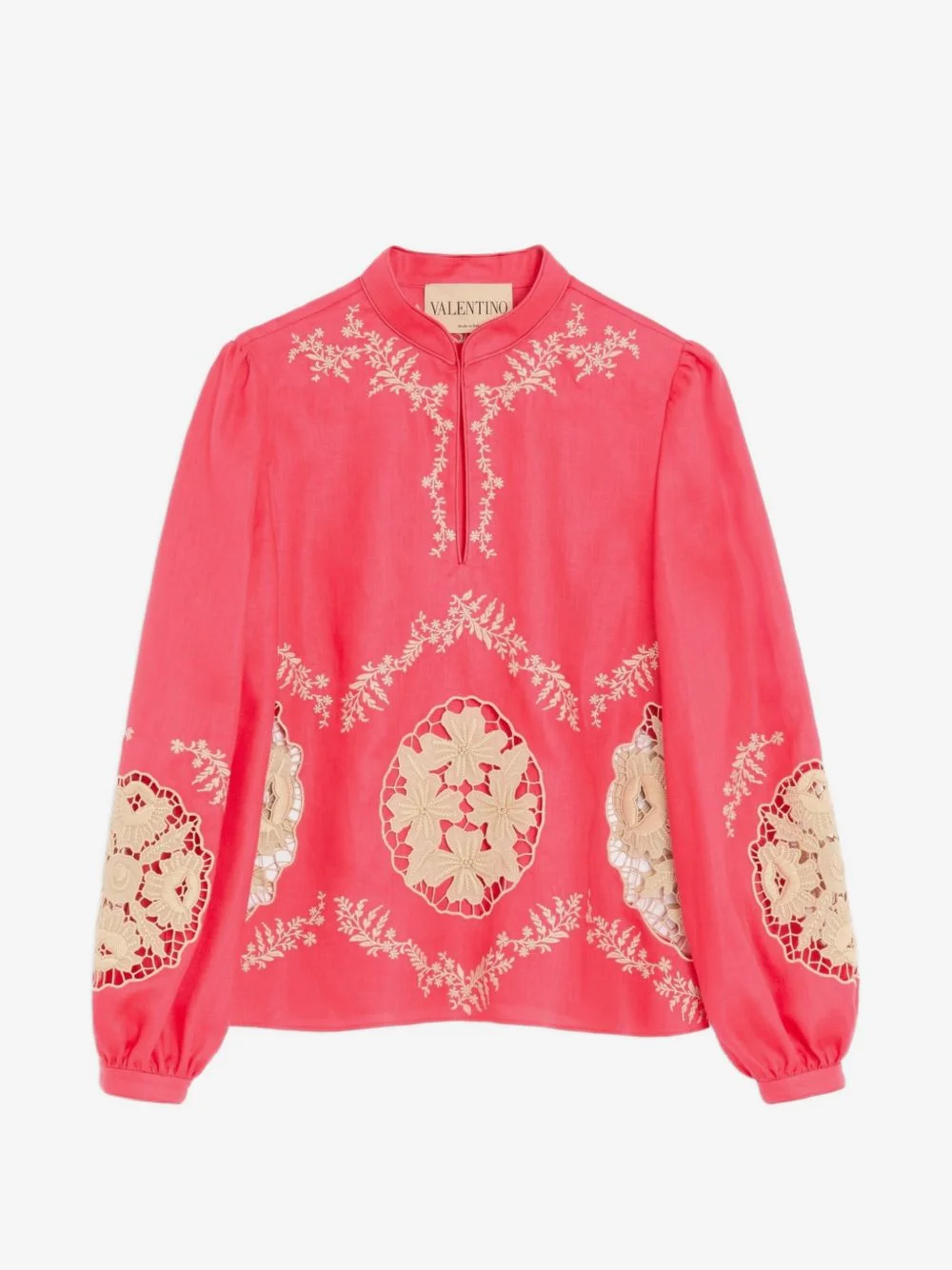 embroidered Couture linen top - 1