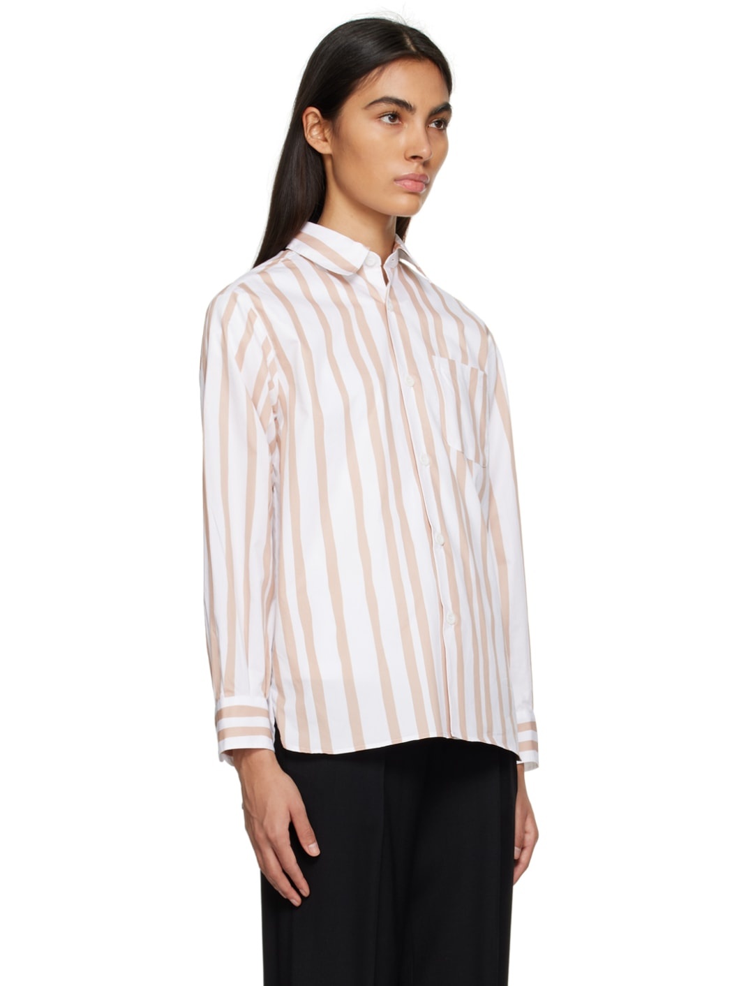 White & Brown Sela Shirt - 2