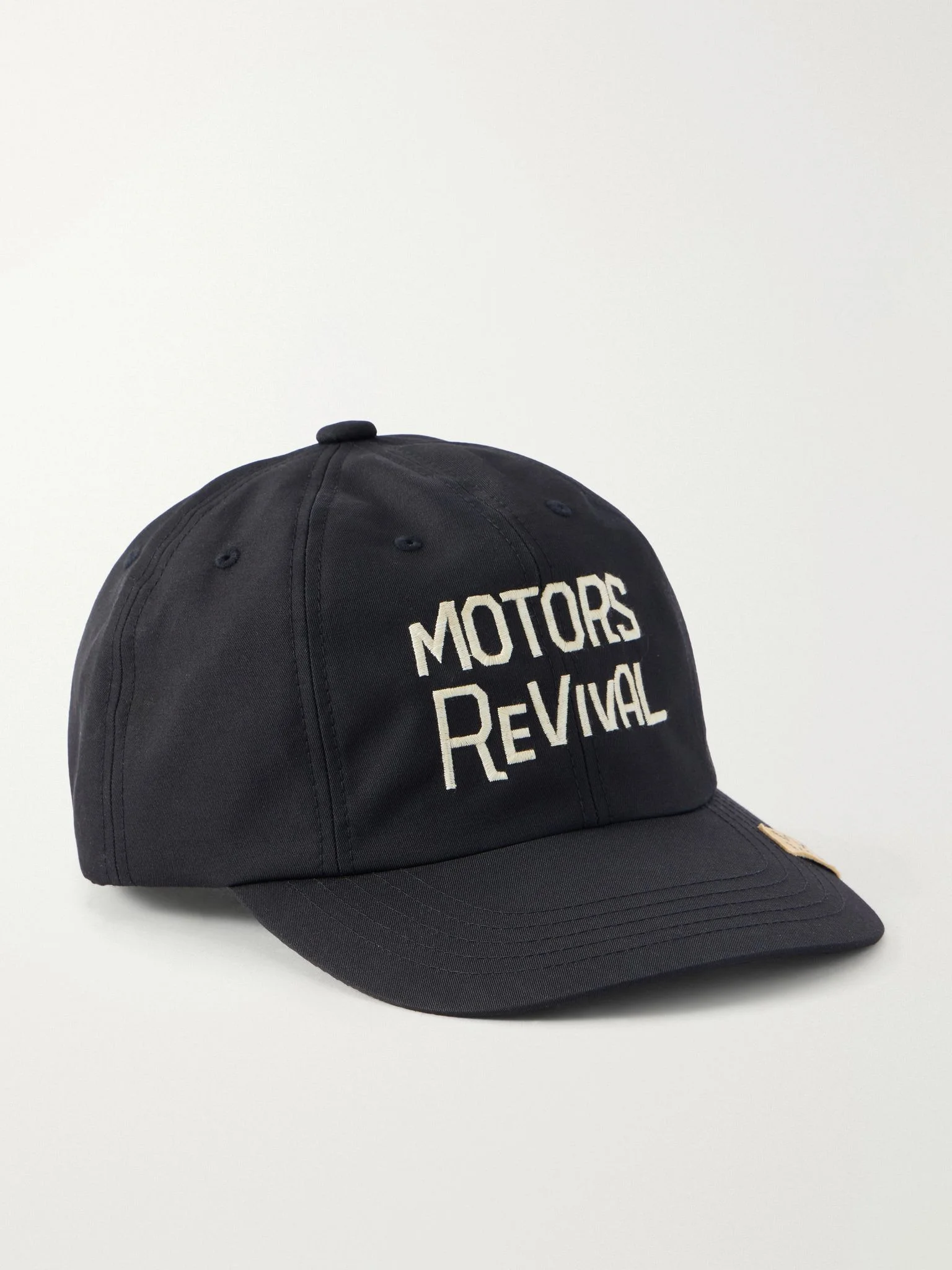 Excelsior Wool and Silk-Blend Twill Cap Black - 1