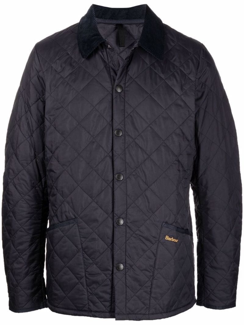 quilted rain jacket - 1