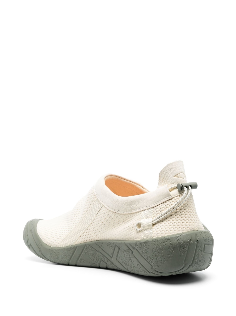 logo-patch leather slip-on sneakers - 3