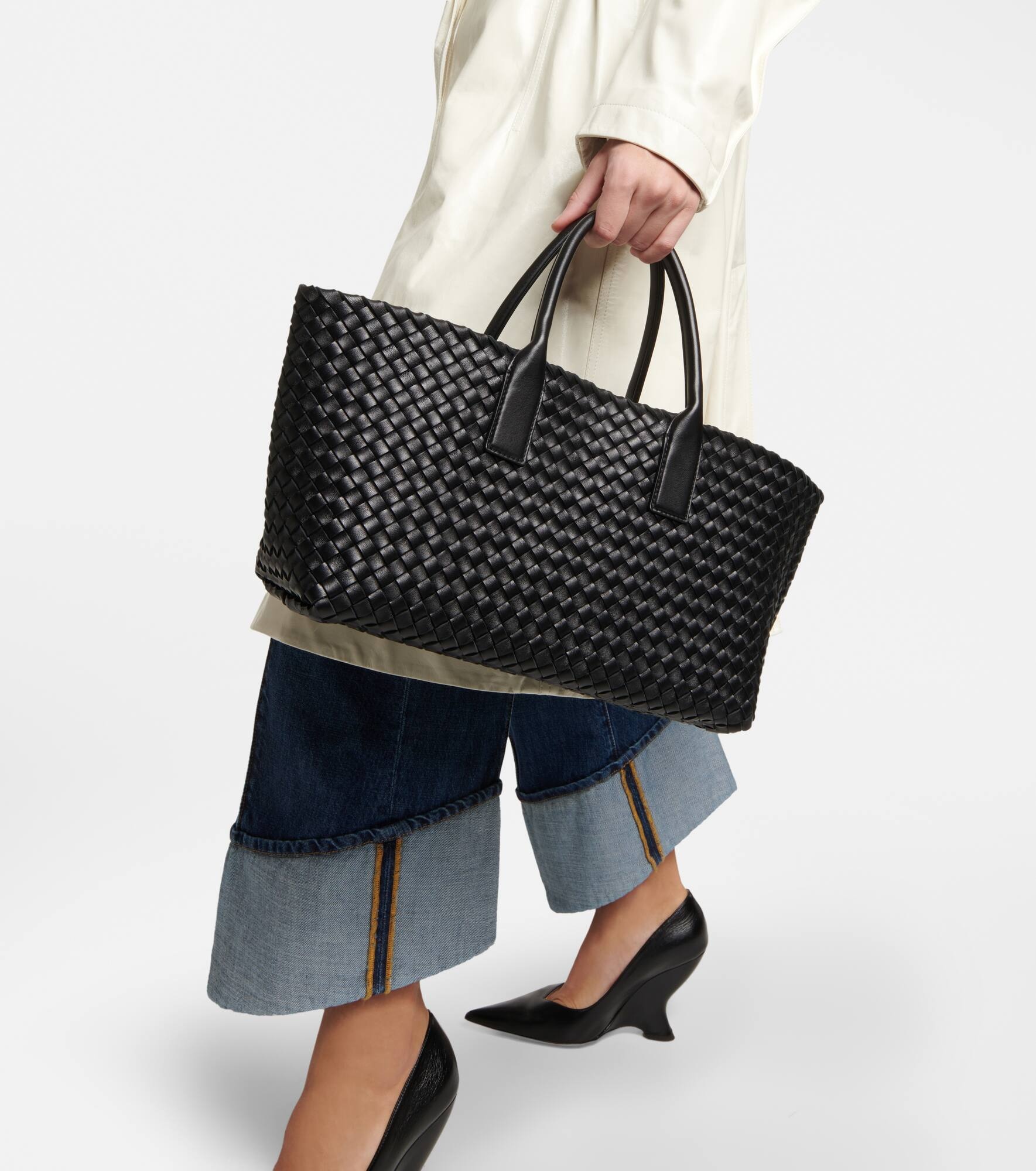 Cabat Small leather tote bag - 2