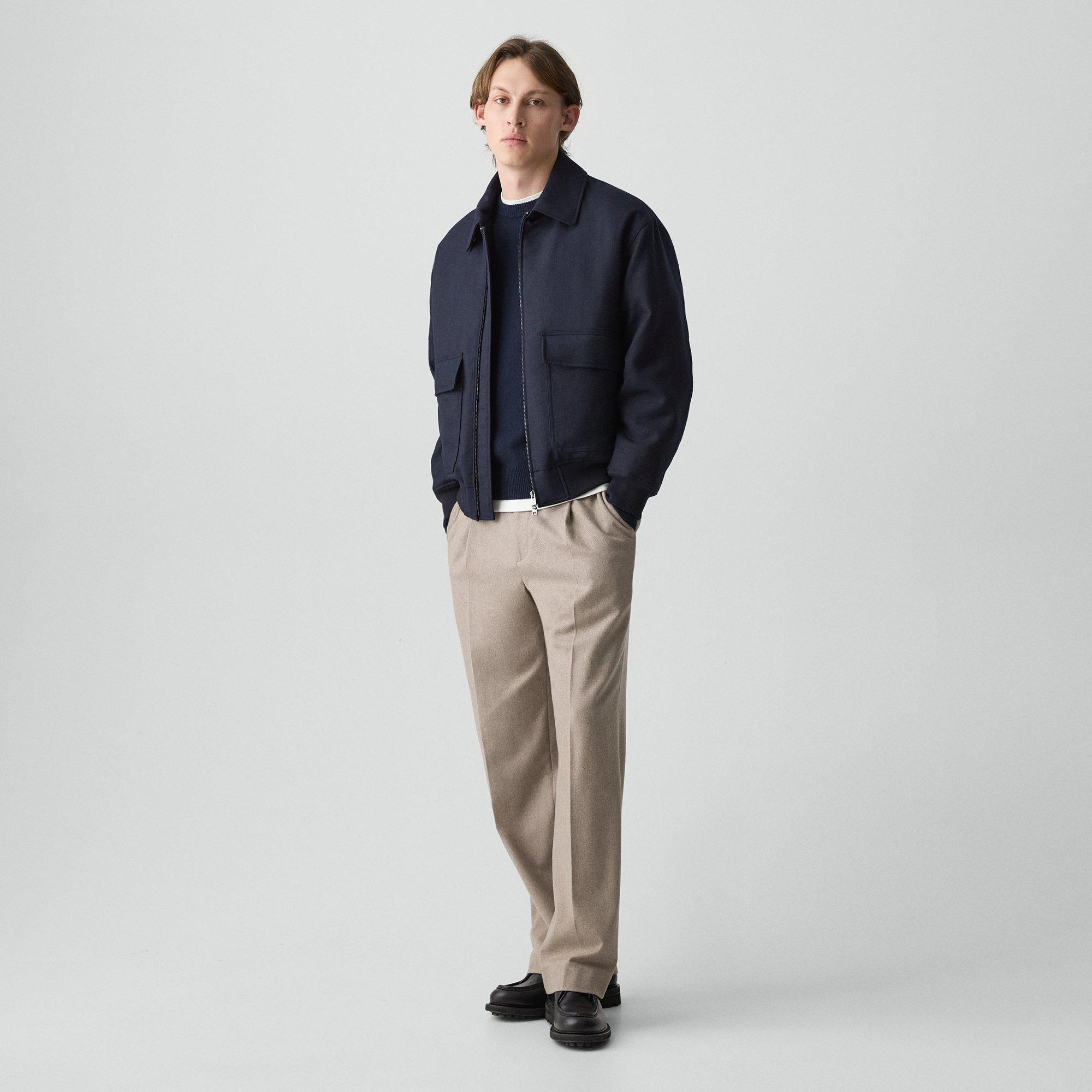 Modern Aviator Jacket in Dapper Wool - 6