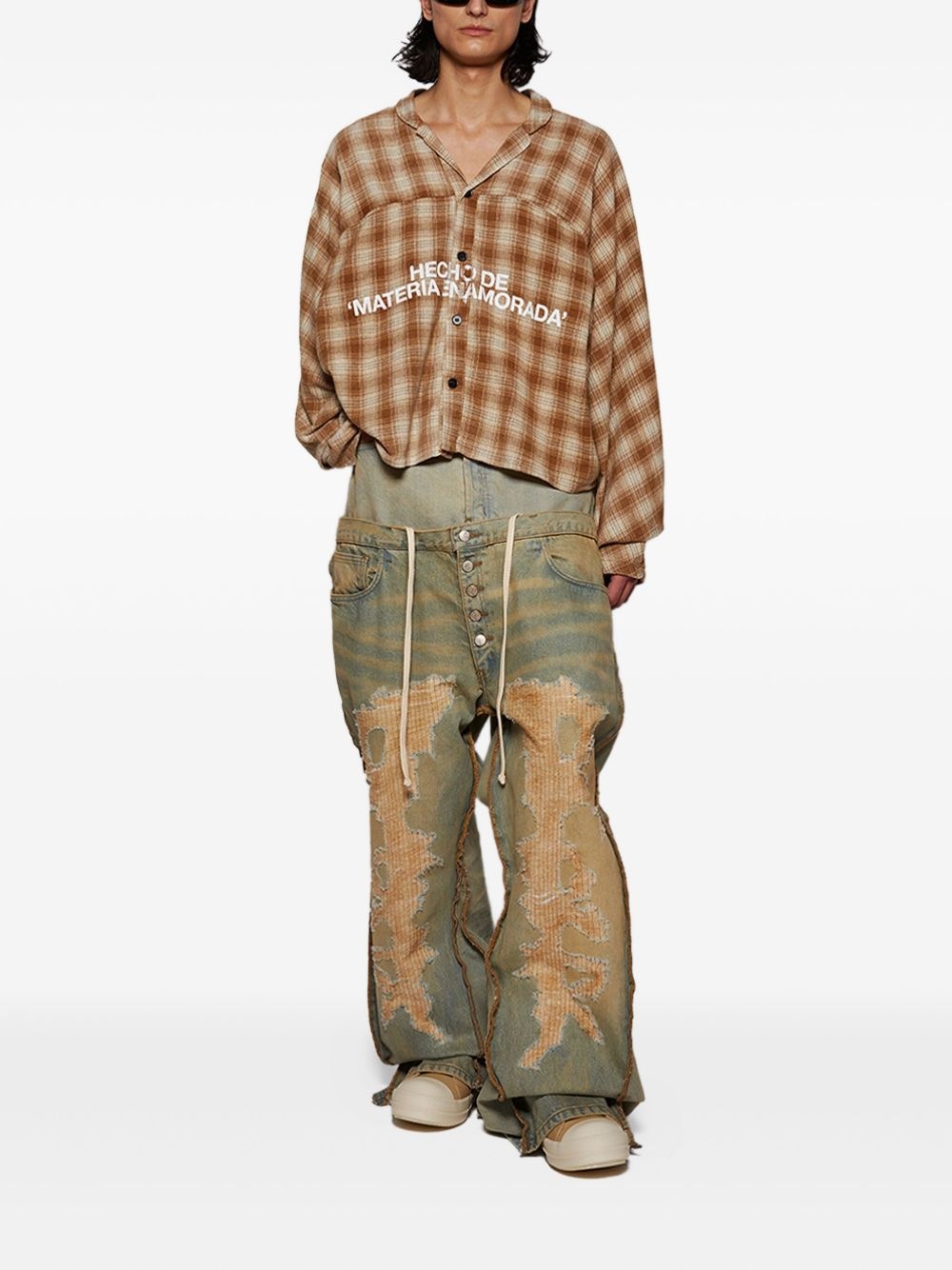 distressed oversized jeans - 2