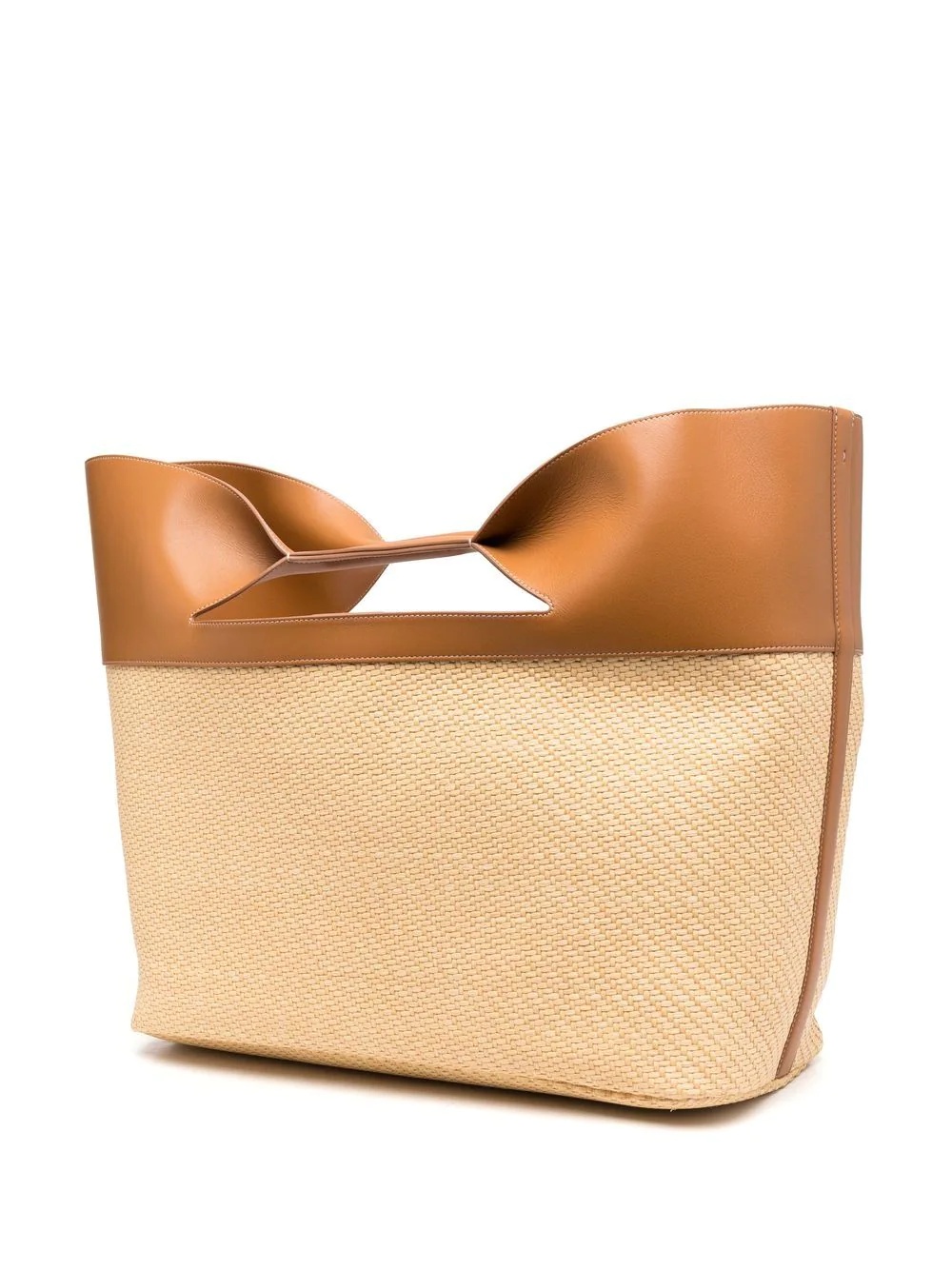 The Bow straw-woven tote bag - 3