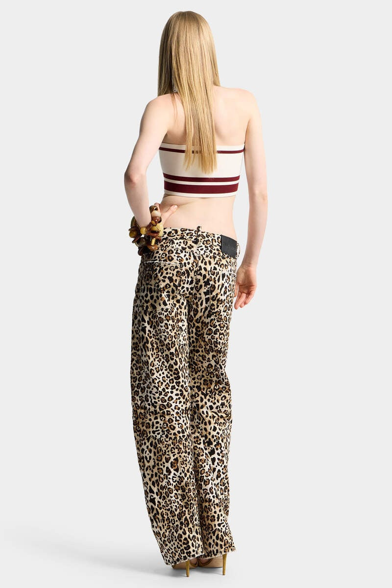 WILD2 PRINTED LOOSE TWST JEANS 4