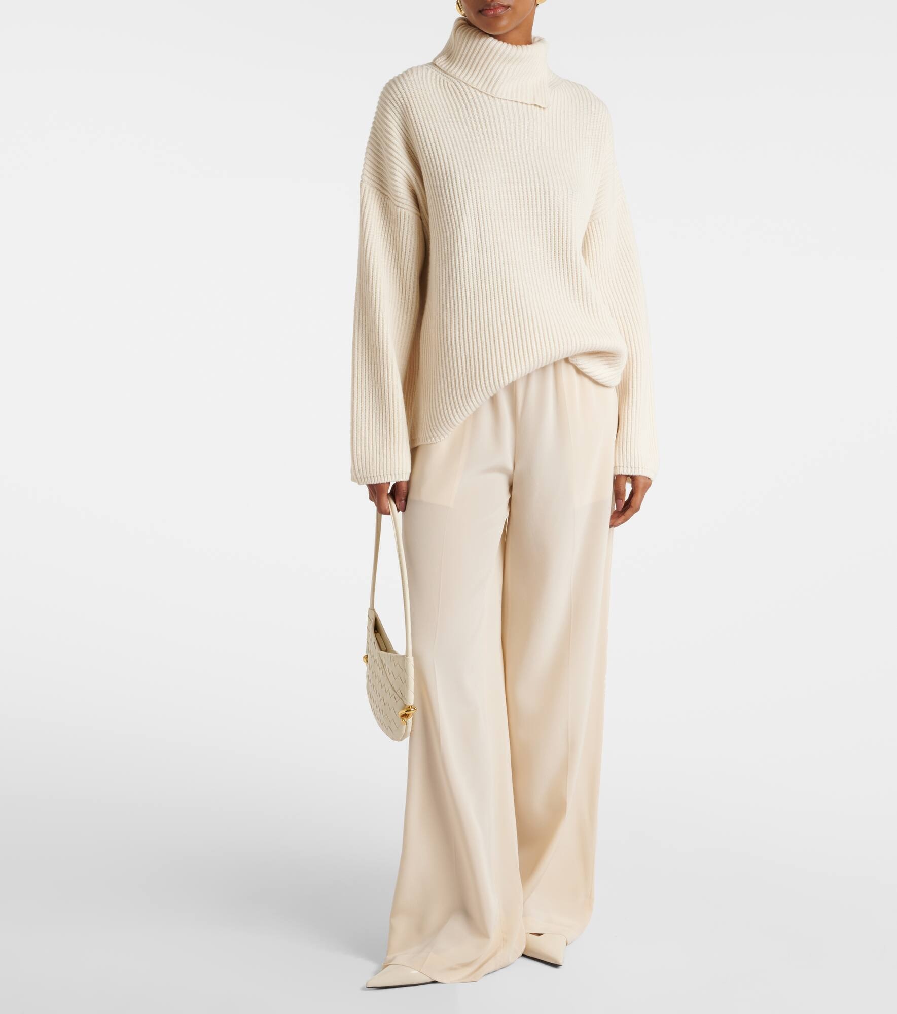 Wool, cashmere and silk turtleneck sweater - 2