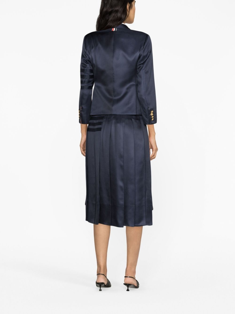4-Bar single-breasted silk blazer - 3