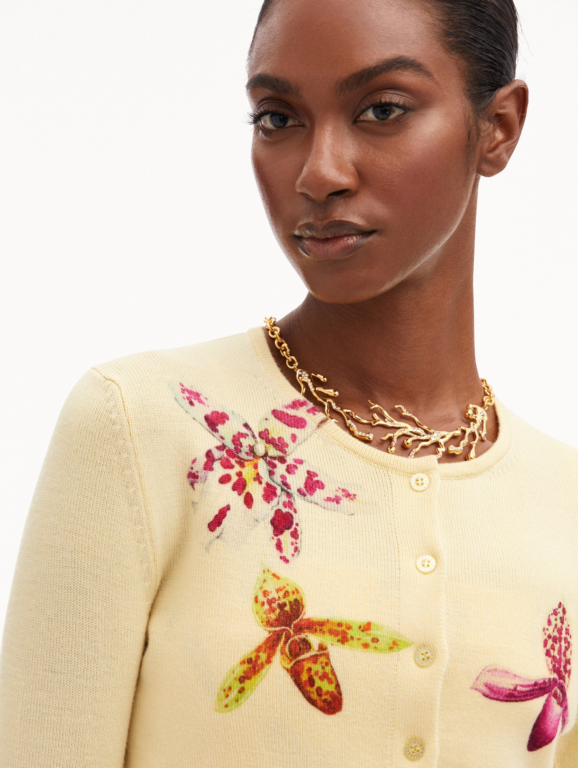 ORCHID PRINTED CARDIGAN - 6
