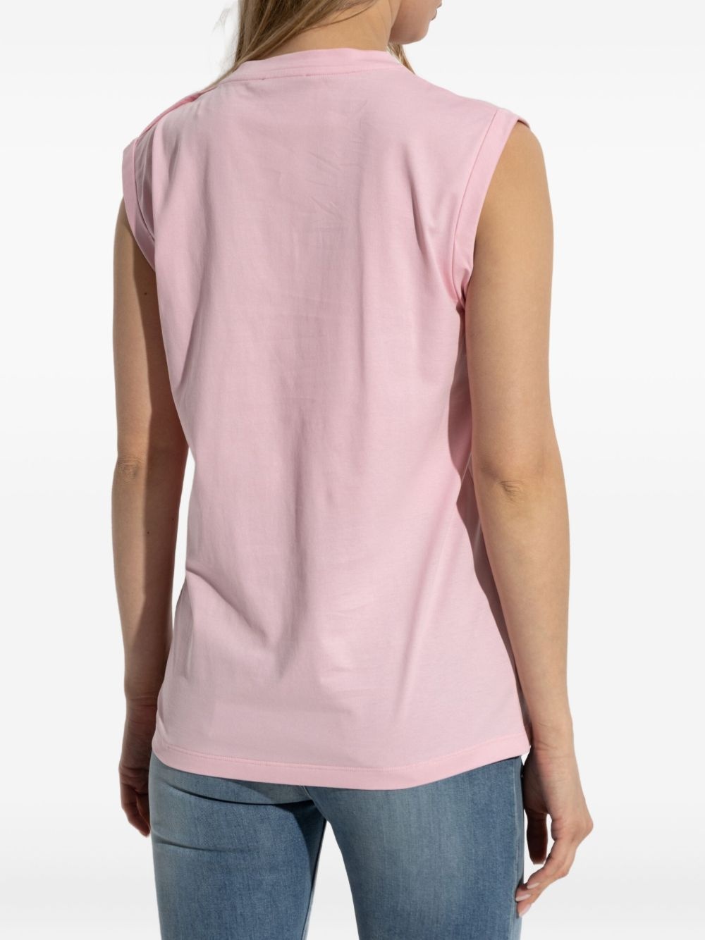 logo-print tank top - 4