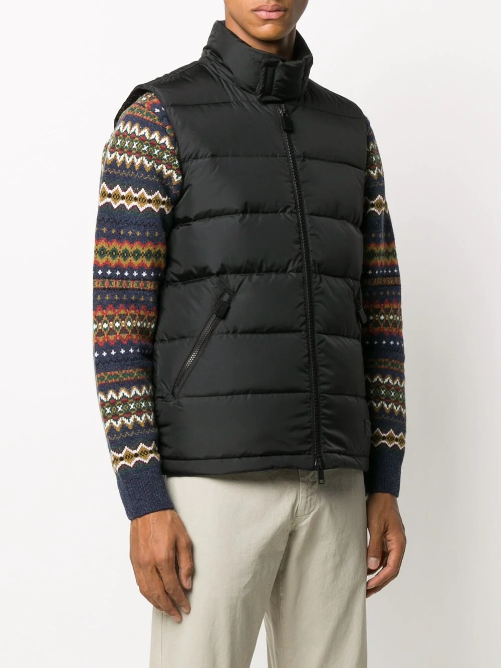 padded high-neck gilet - 3