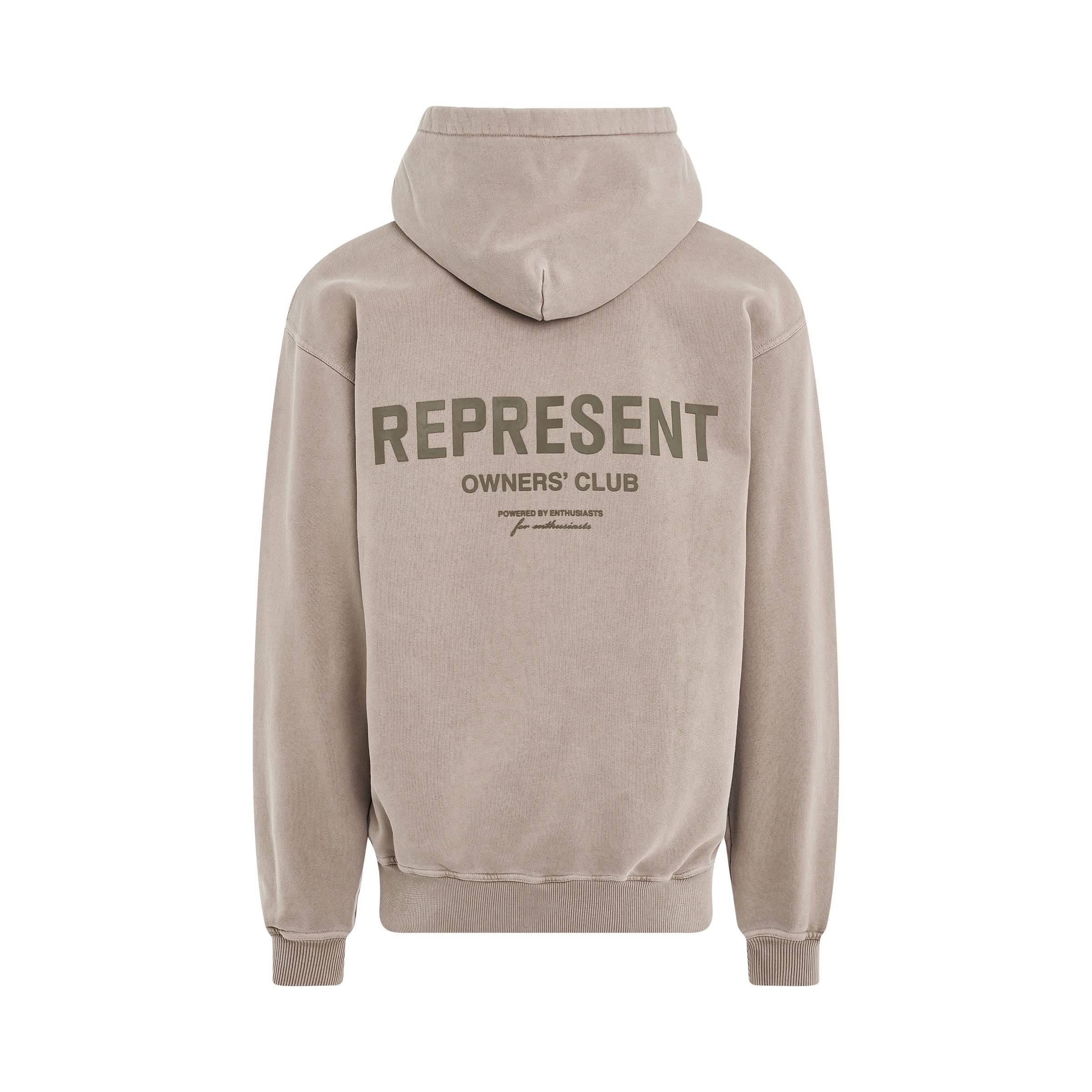 Represent Owners Club Hoodie in Mushroom - 4