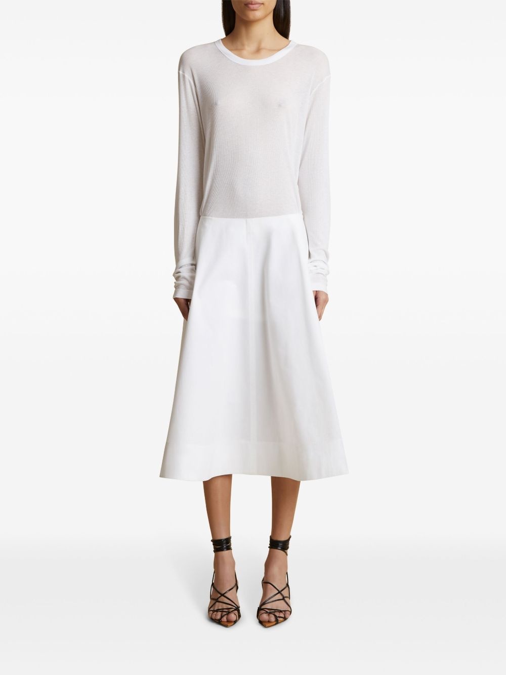 ribbed long-sleeve top - 2