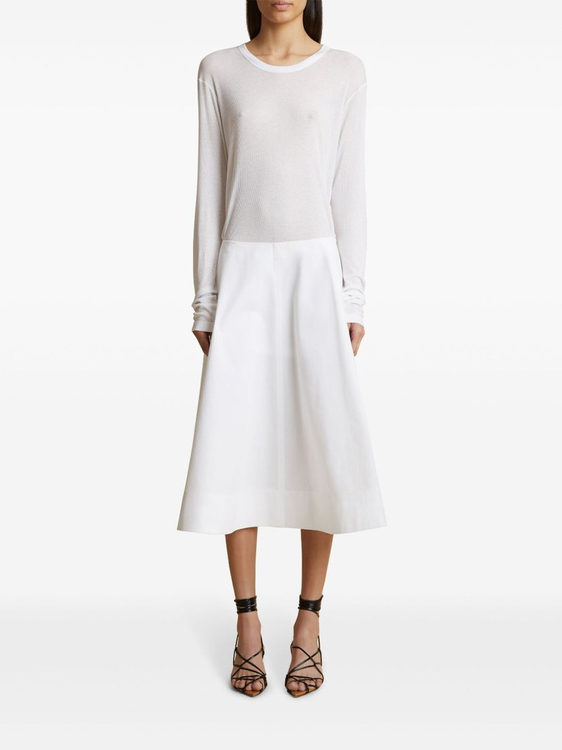 KHAITE ribbed long-sleeve top outlook