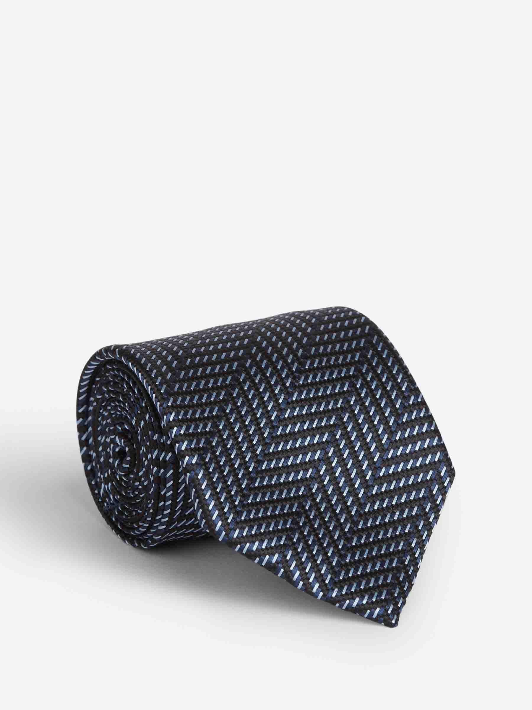 TEXTURED SILK TIE - 1