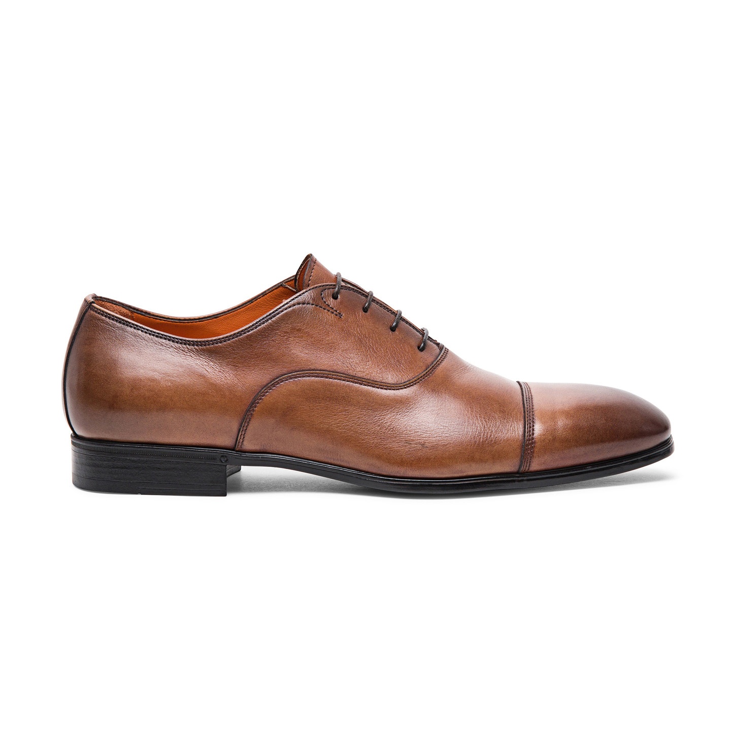Men's brown leather Oxford shoe - 1