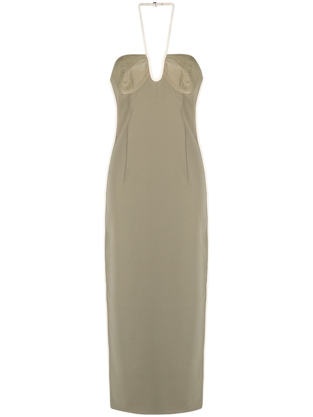 Nassia seam-detail halterneck midi dress - 1