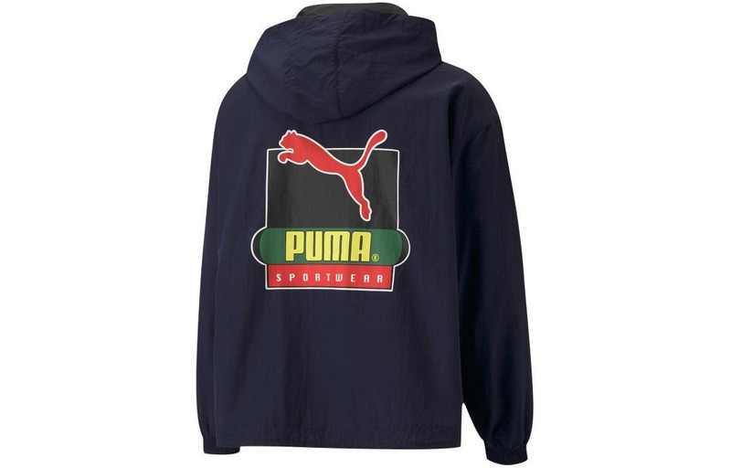 PUMA Puma X 버터는 최고 절반 지퍼 Hoodie 'Navy' 534055-84에 경량 팝을 상품 outlook
