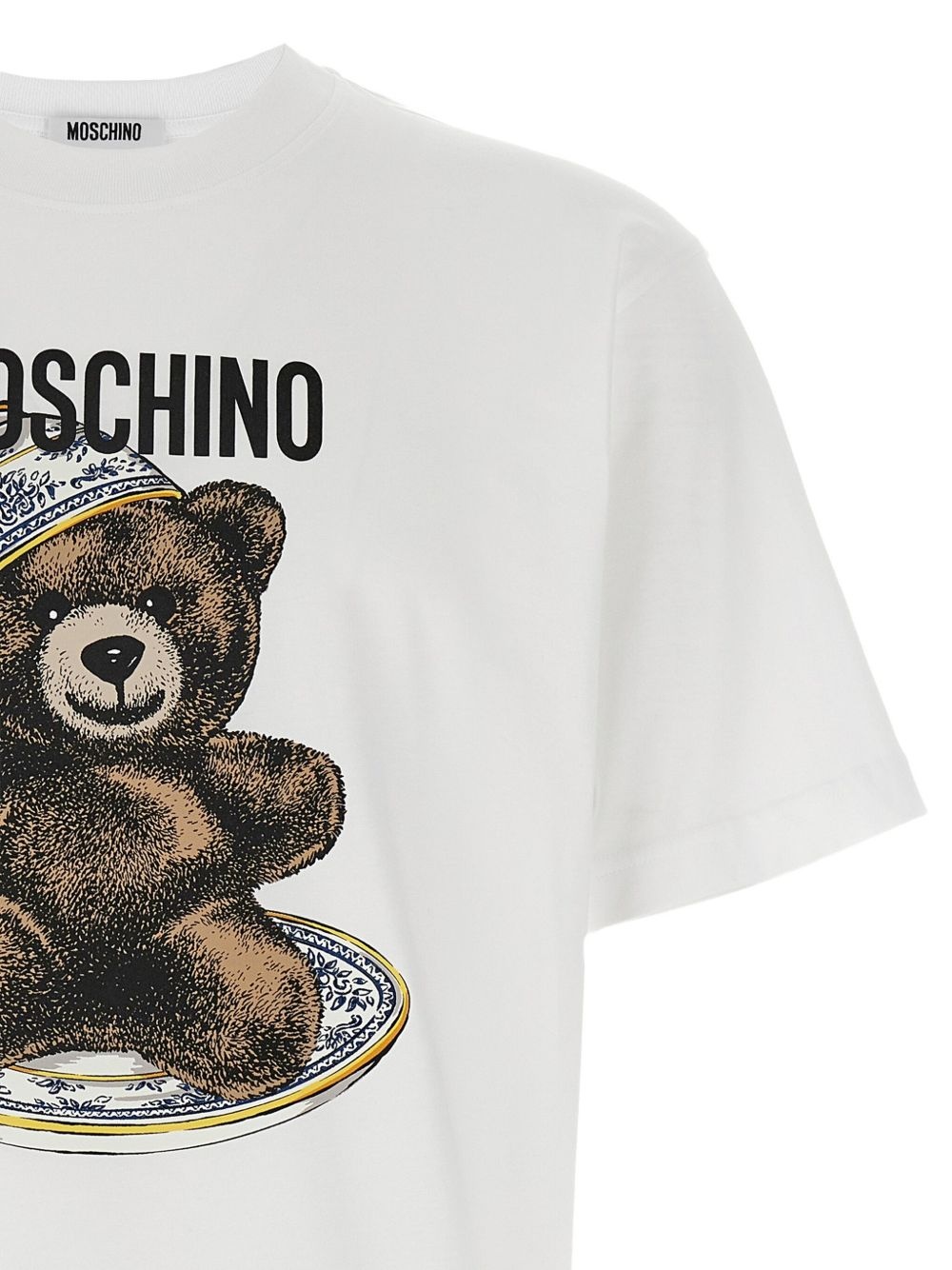 teddy bear-print crewneck T-shirt - 3