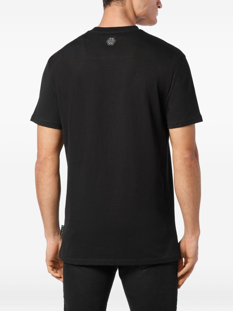 Plein Coursive-embroidered T-shirt 4