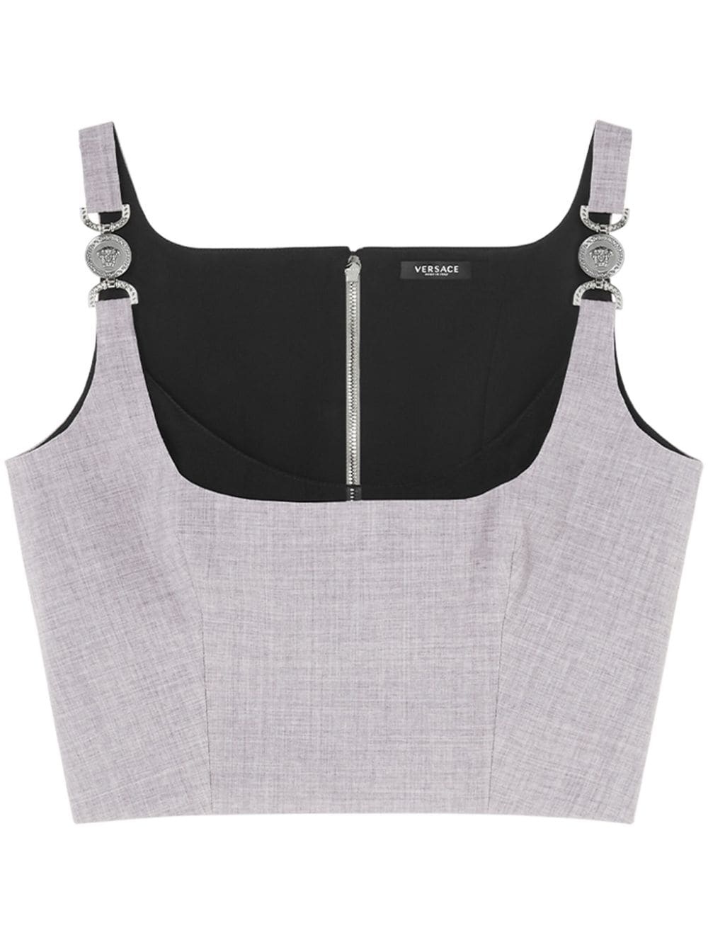 Medusa '95 cropped bustier top - 1