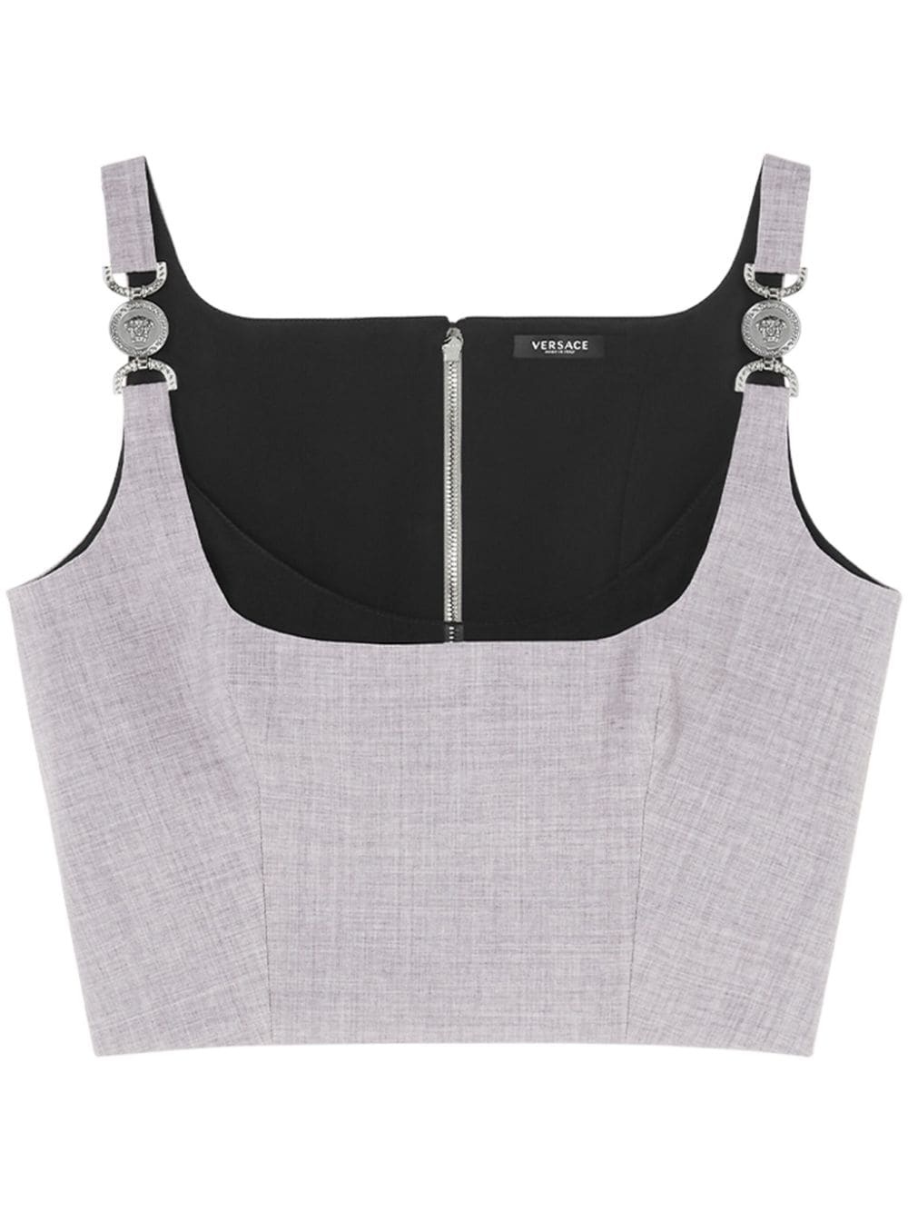 Medusa '95 cropped bustier top - 1