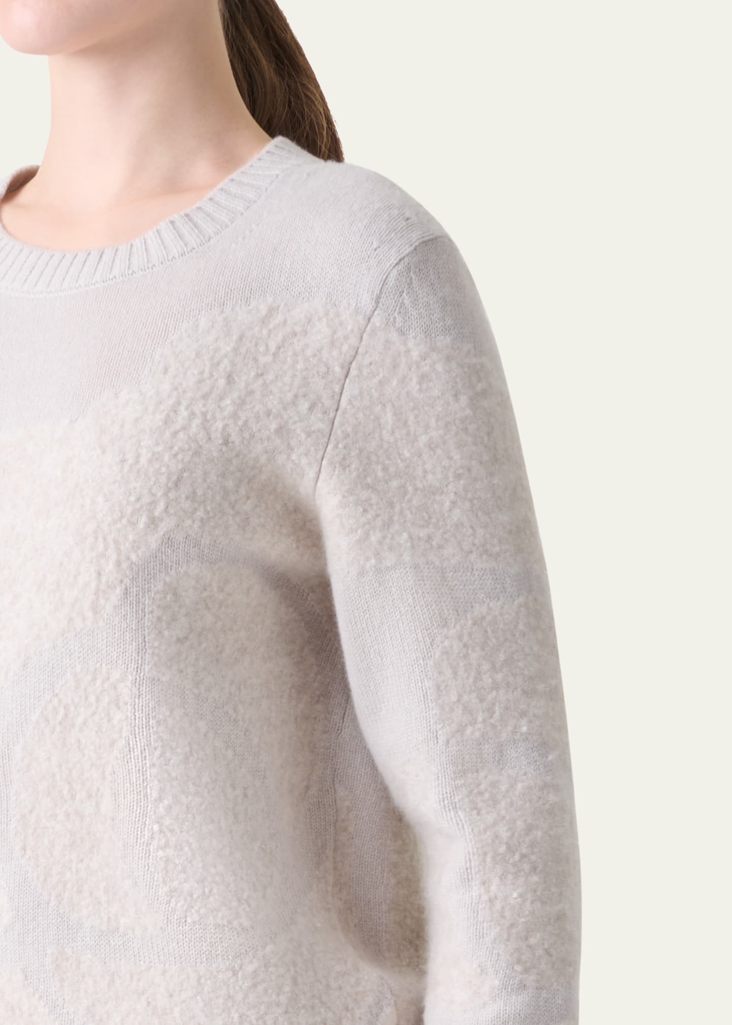 Anemone Boucle Cashmere-Silk Knit Sweater - 5