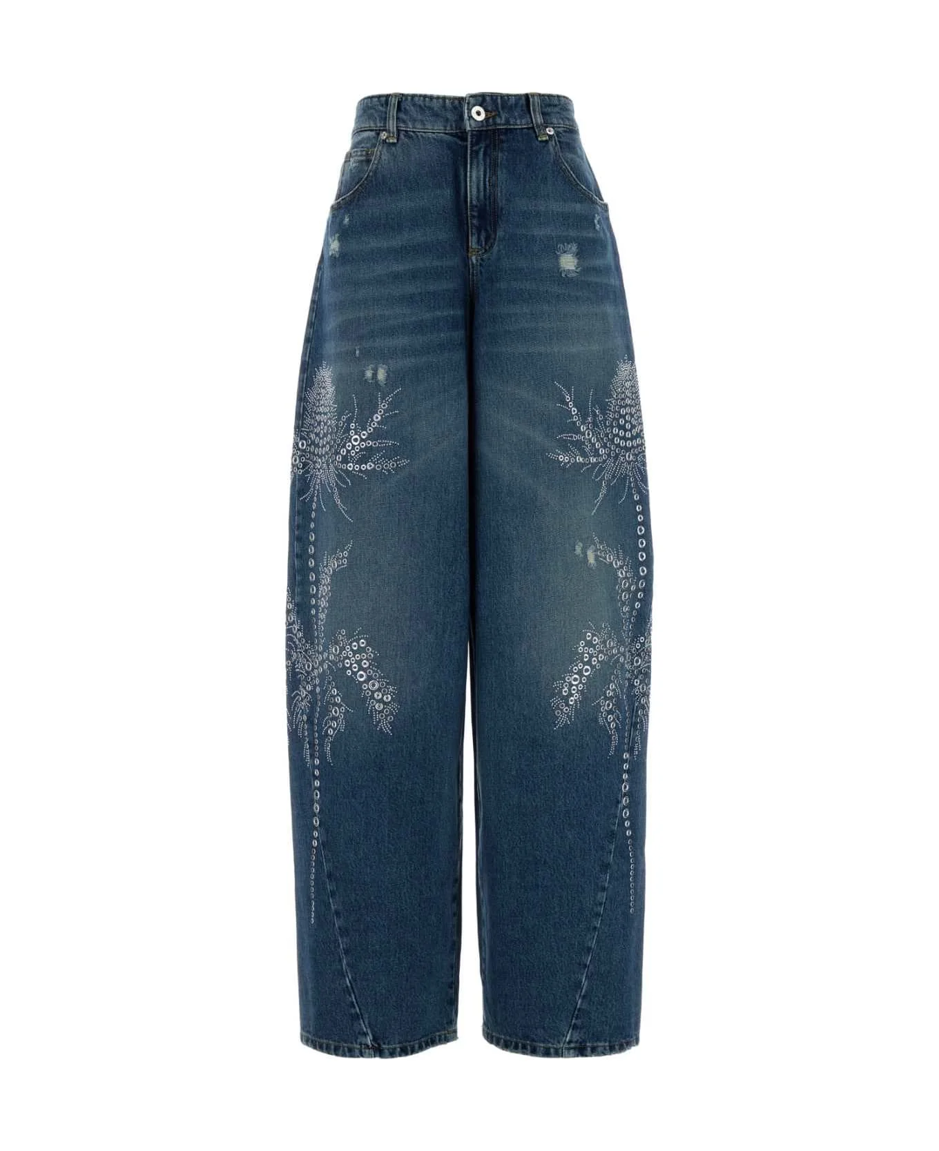 Denim Wide-leg Jeans - 1