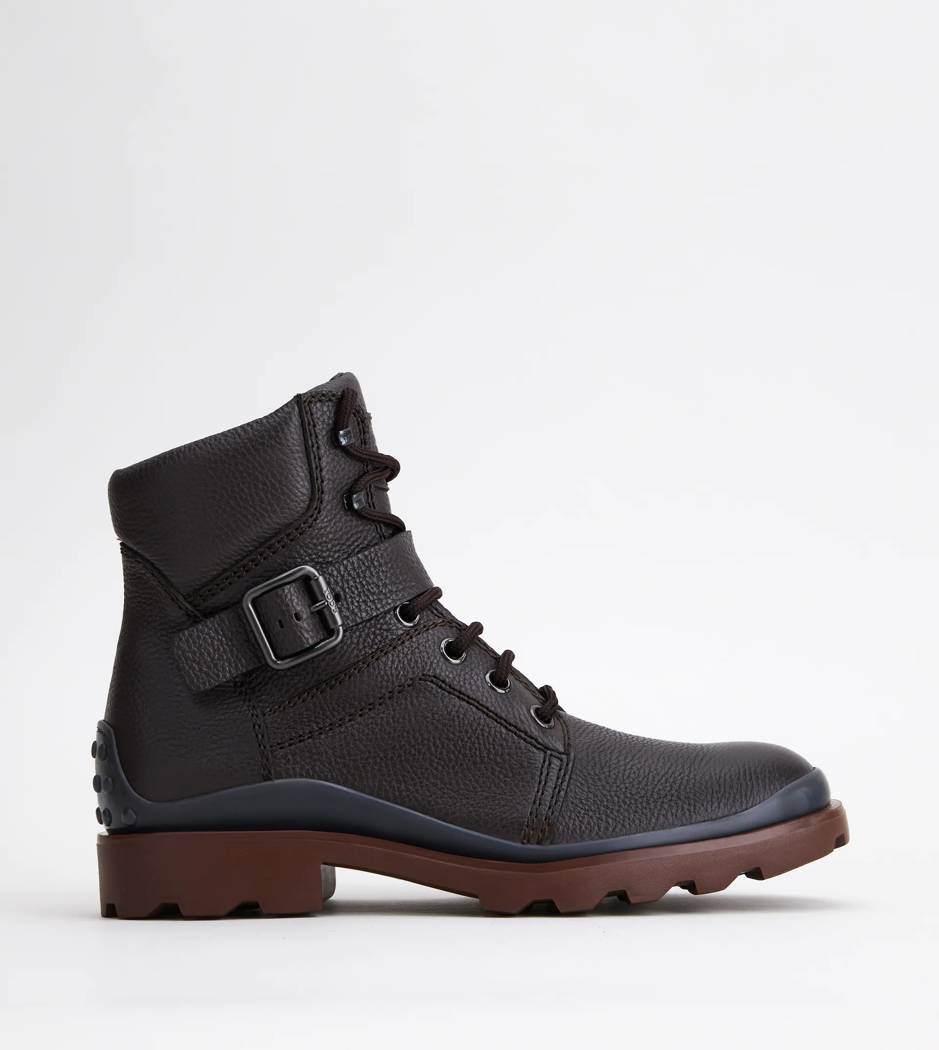 ANKLE BOOTS IN LEATHER - BROWN - 1