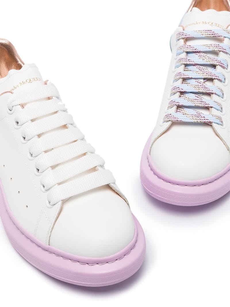 colour-block low-top sneakers - 2