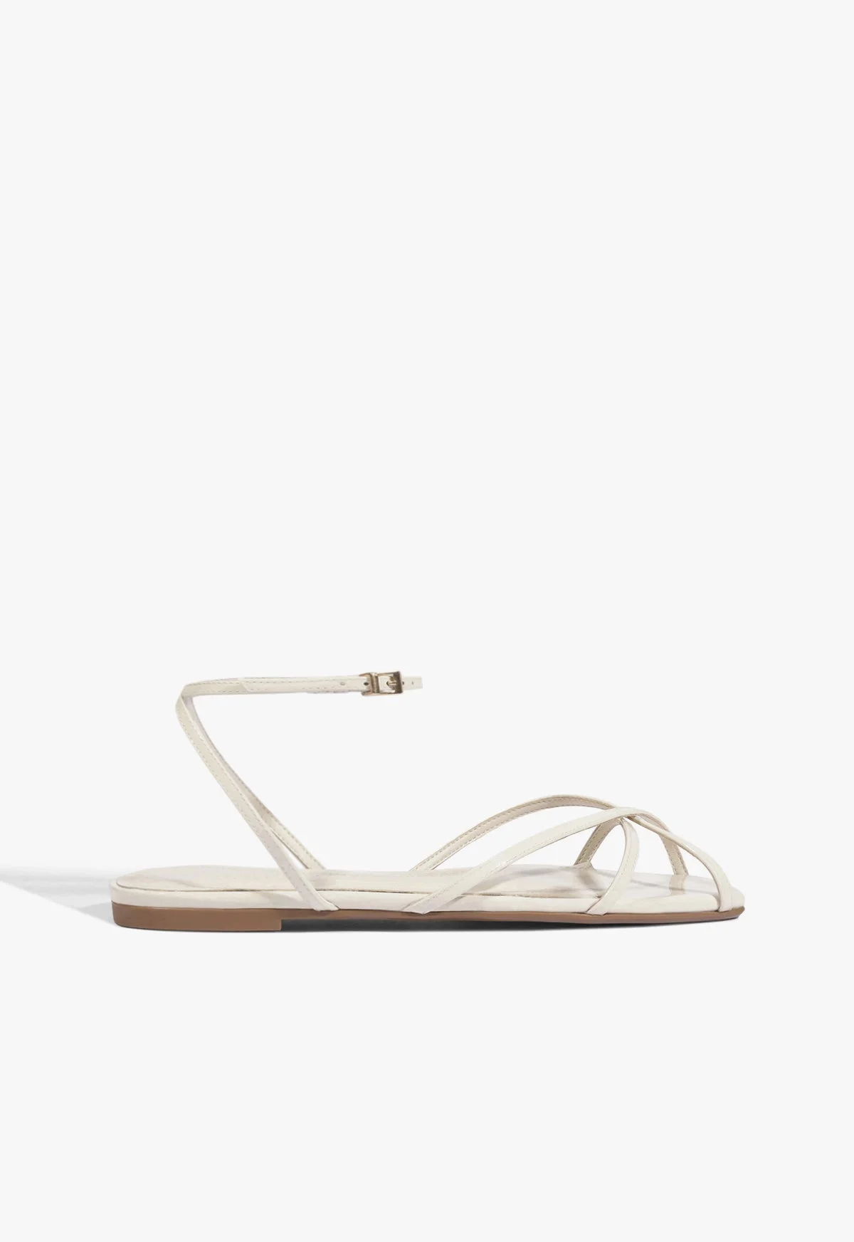 Caeline Buckle Patent Sandal - 1