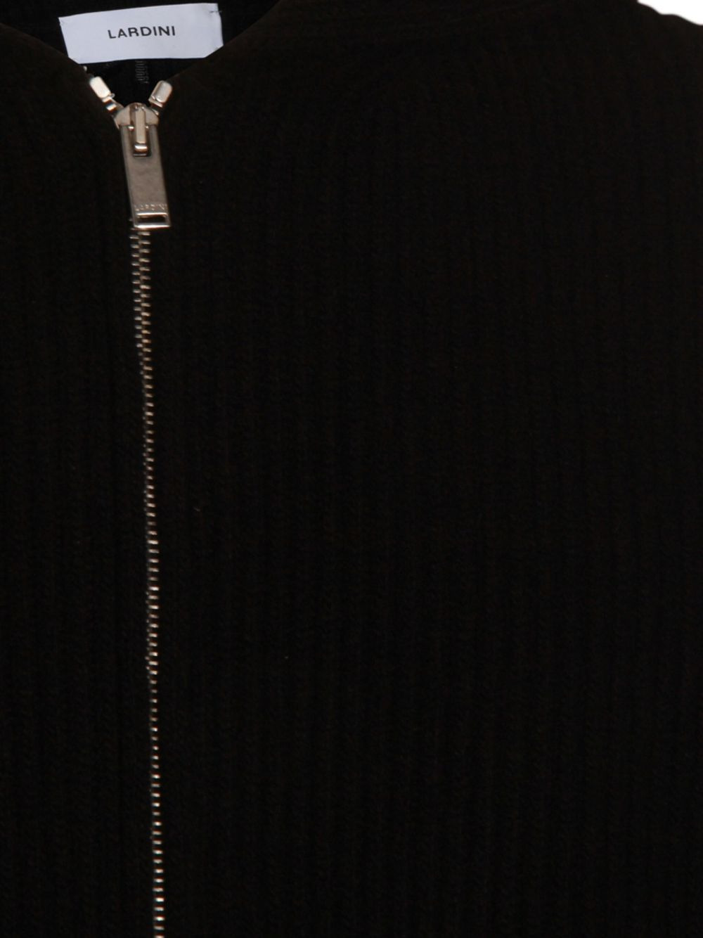 ribbed zip-up knitted hoodie - 4