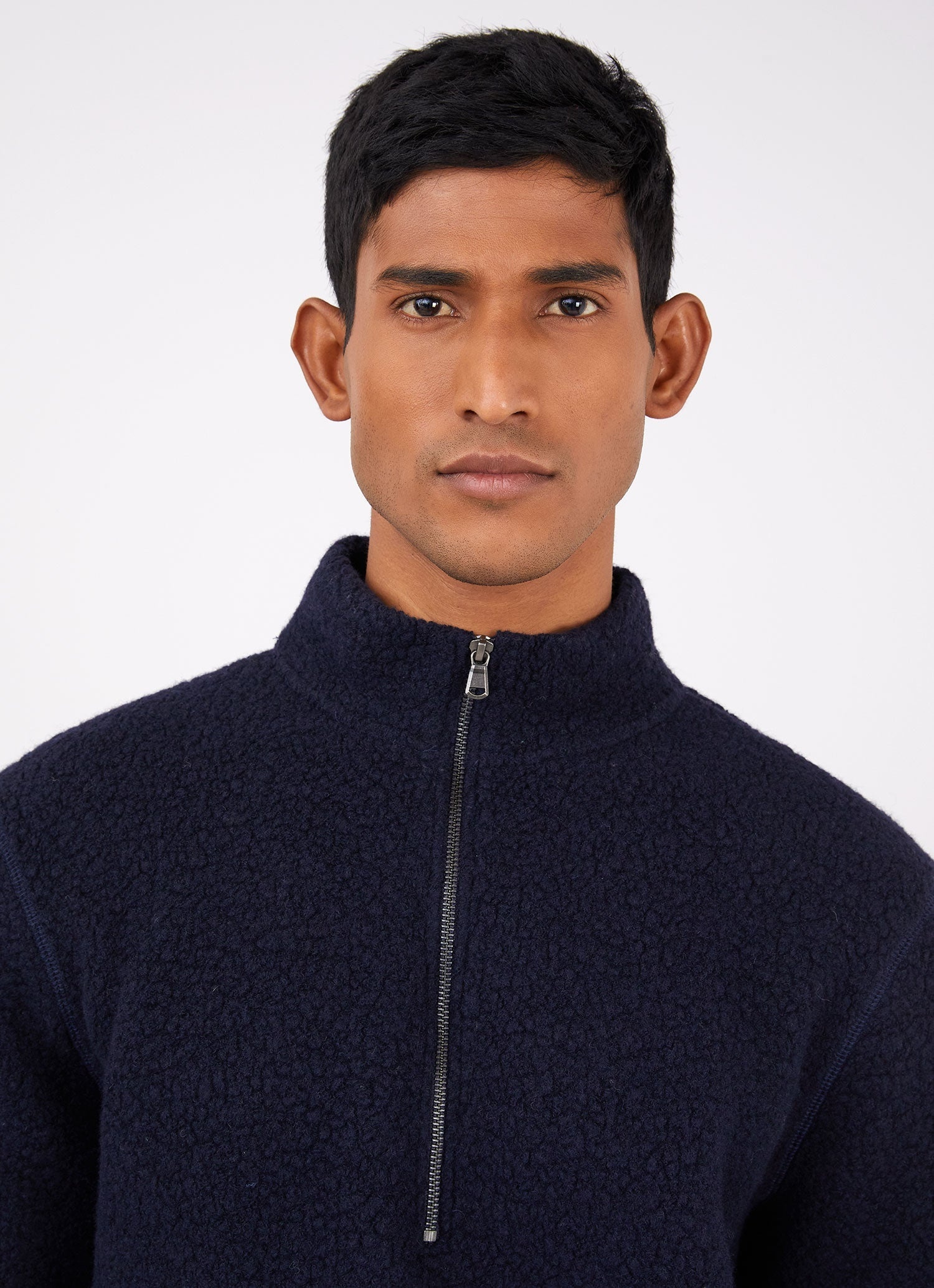 Wool Fleece Zip Neck - 5