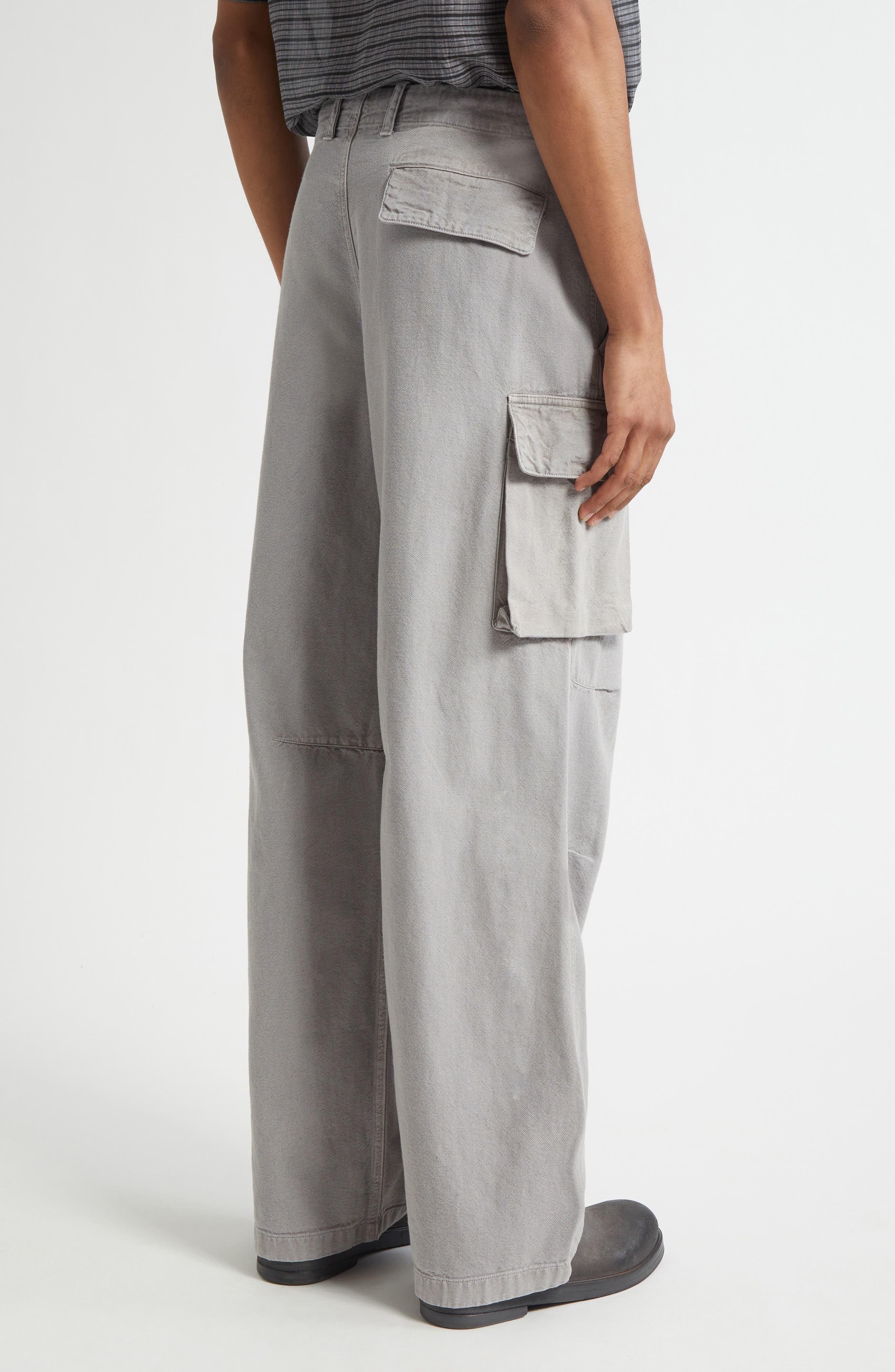 OUR LEGACY Mount Cargo Pants in Stone Gravel Draping Canvas at Nordstrom - 3