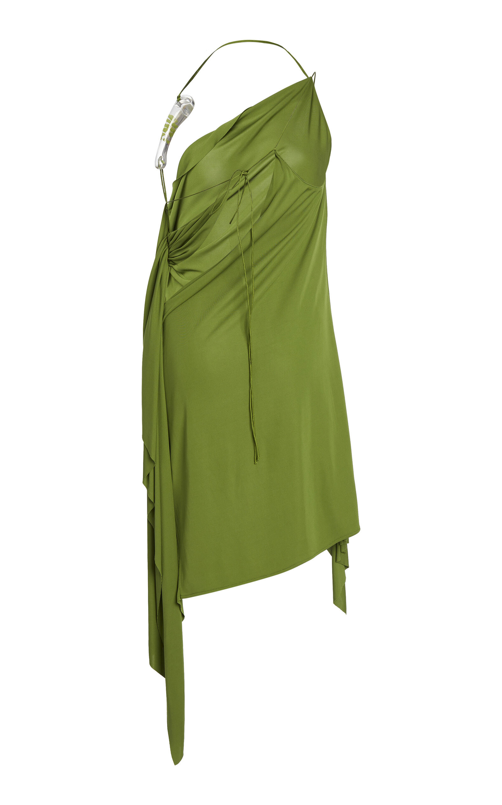 Draped Jersey Mini Dress green - 5