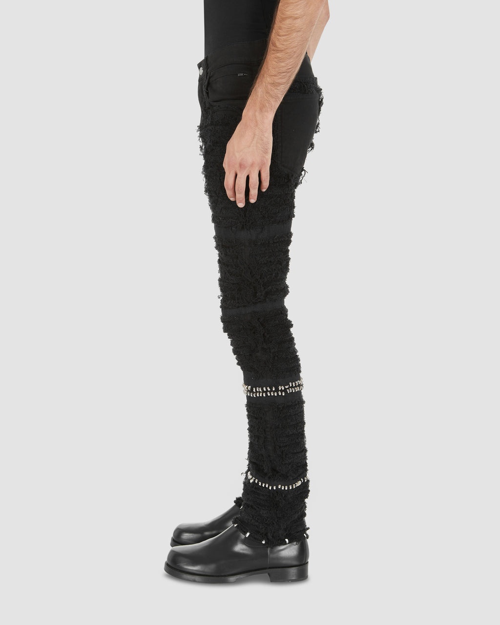 STUDDED BLACKMEANS 6 POCKET JEAN - 4