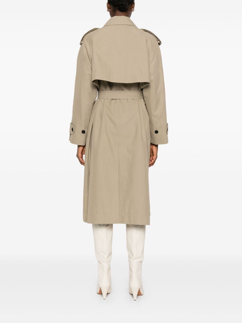 double-breasted trench coat - 4