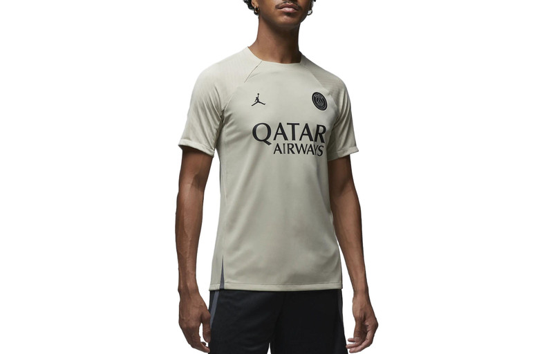 Jordan Air Jordan x Paris Saint-Germain Strike Third Dri-FIT Soccer Short-Sleeve Top 'Stone' DZ0786-231 outlook