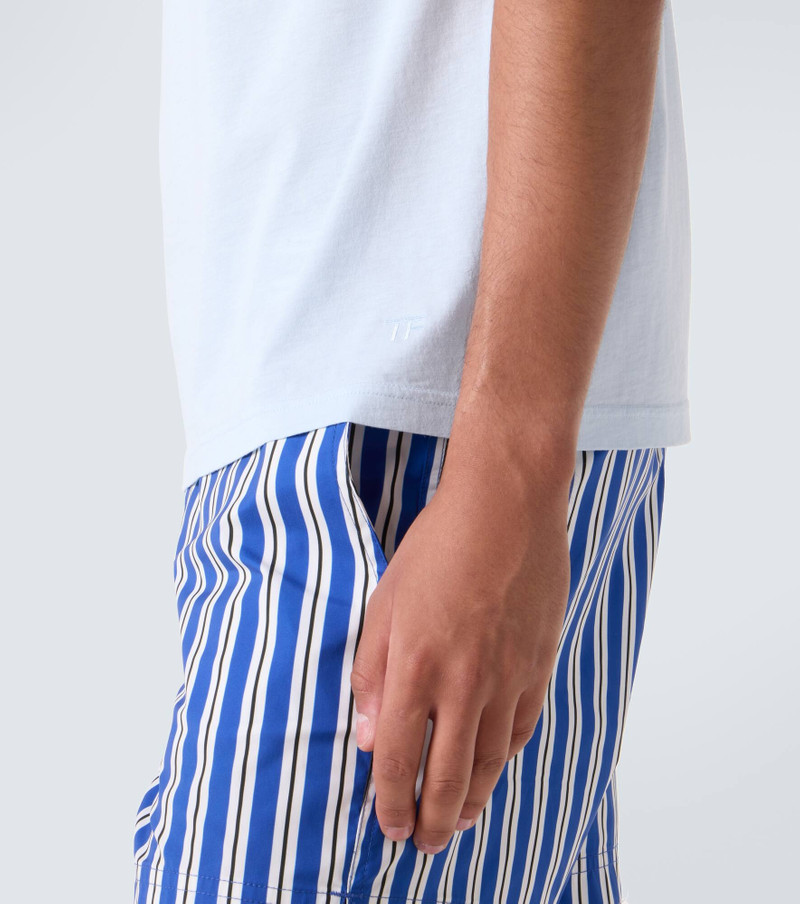 Cotton and silk jersey T-shirt 6