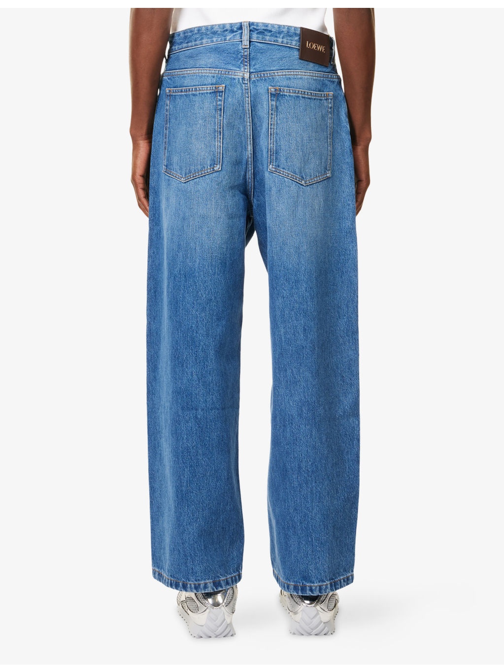 Relaxed-Fit Wide-Leg Denim Jeans - 4