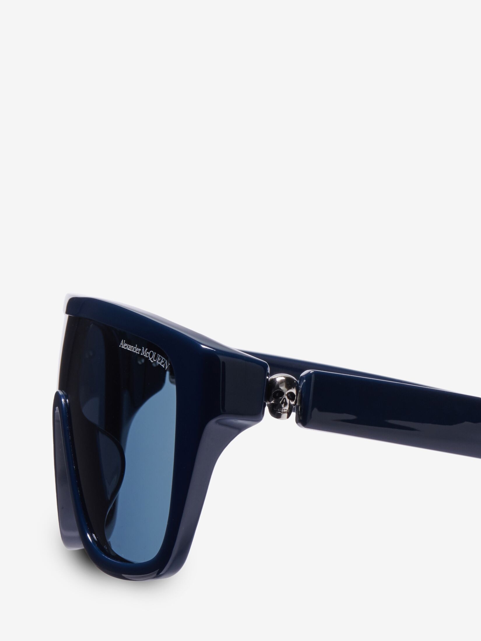 Floating Skull Mask Sunglasses in Midnight Blue - 4