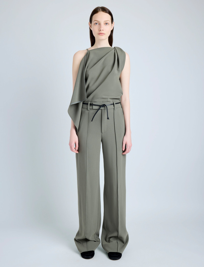 Proenza Schouler Weyes Pant in Matte Double Crepe outlook