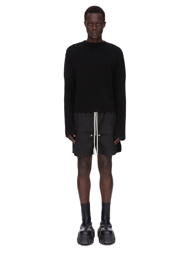 Rick Owens Black Concordians Round Neck Sweater outlook