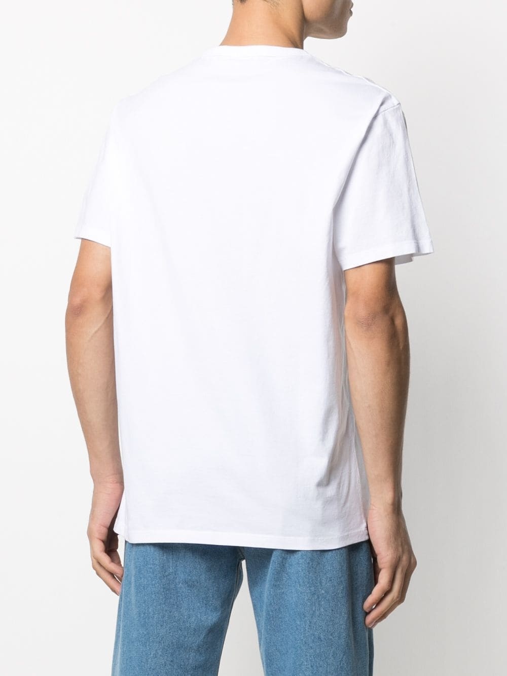 fox-embroidered cotton T-shirt - 5