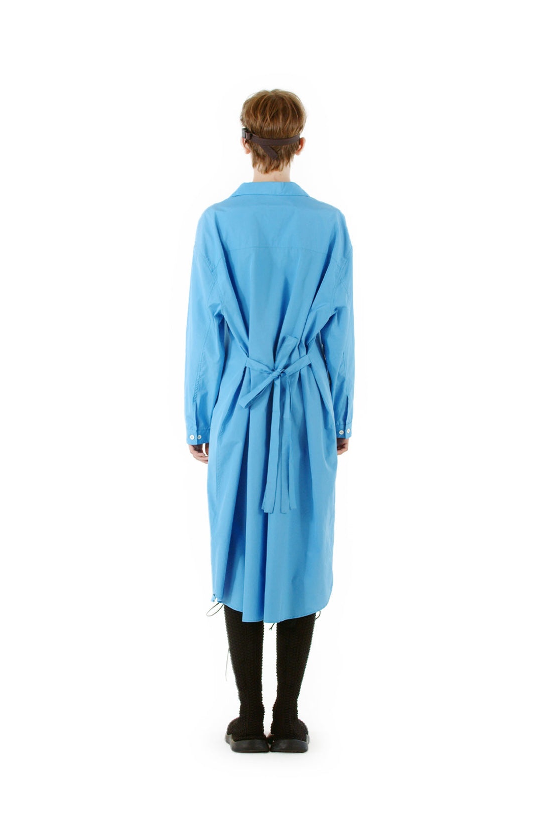 WRAPPED DRESS / light blue - 2