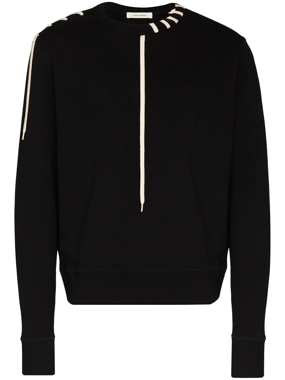 Laced long-sleeve sweatshirt - 1